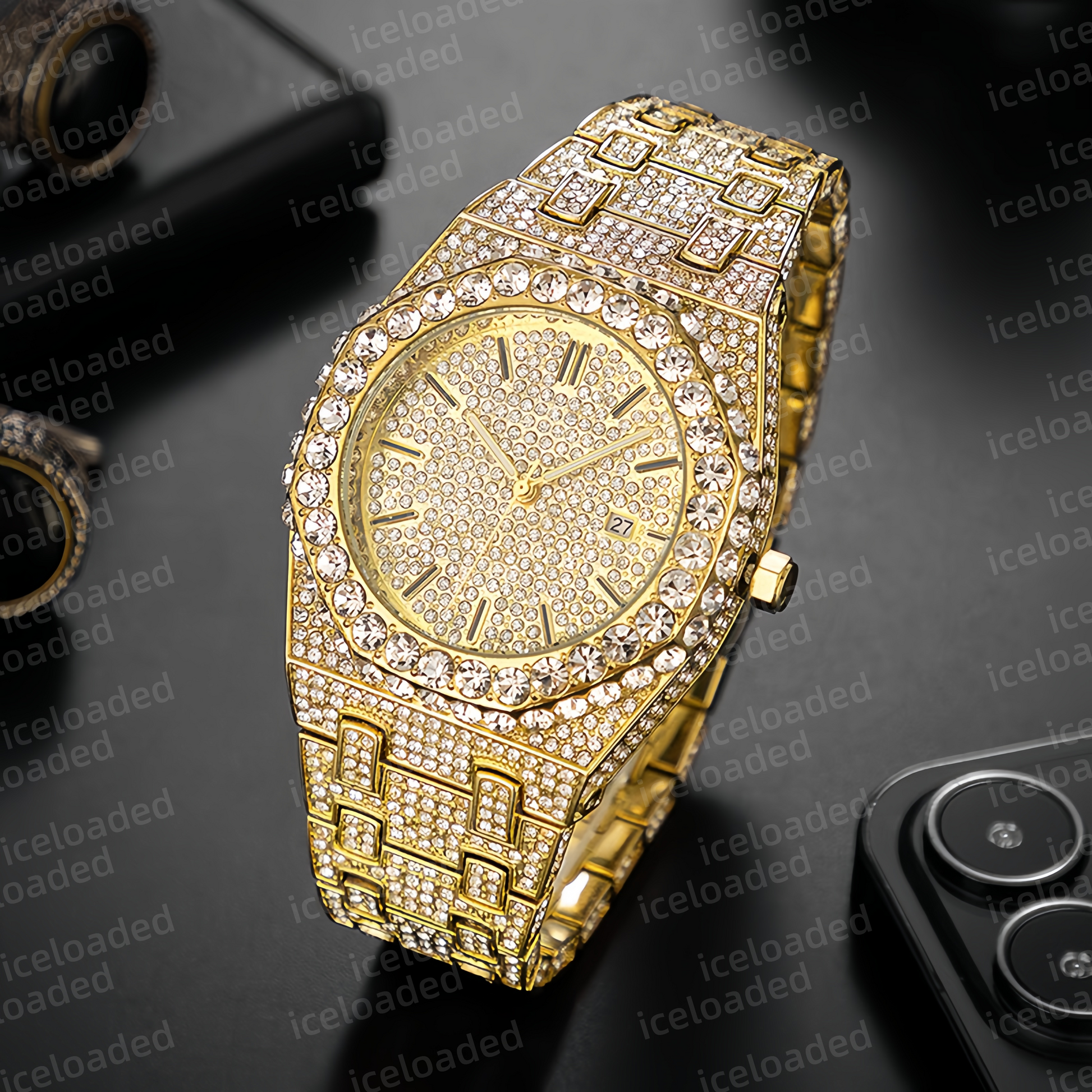 FrostChrono Custom Iced-Out Watch