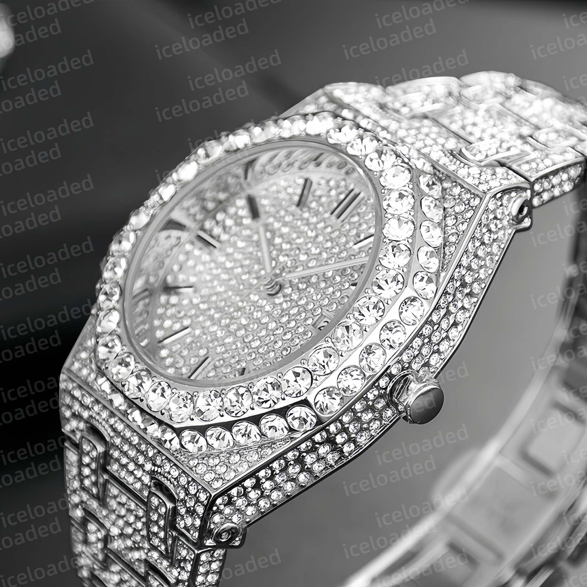 FrostChrono Custom Iced-Out Watch