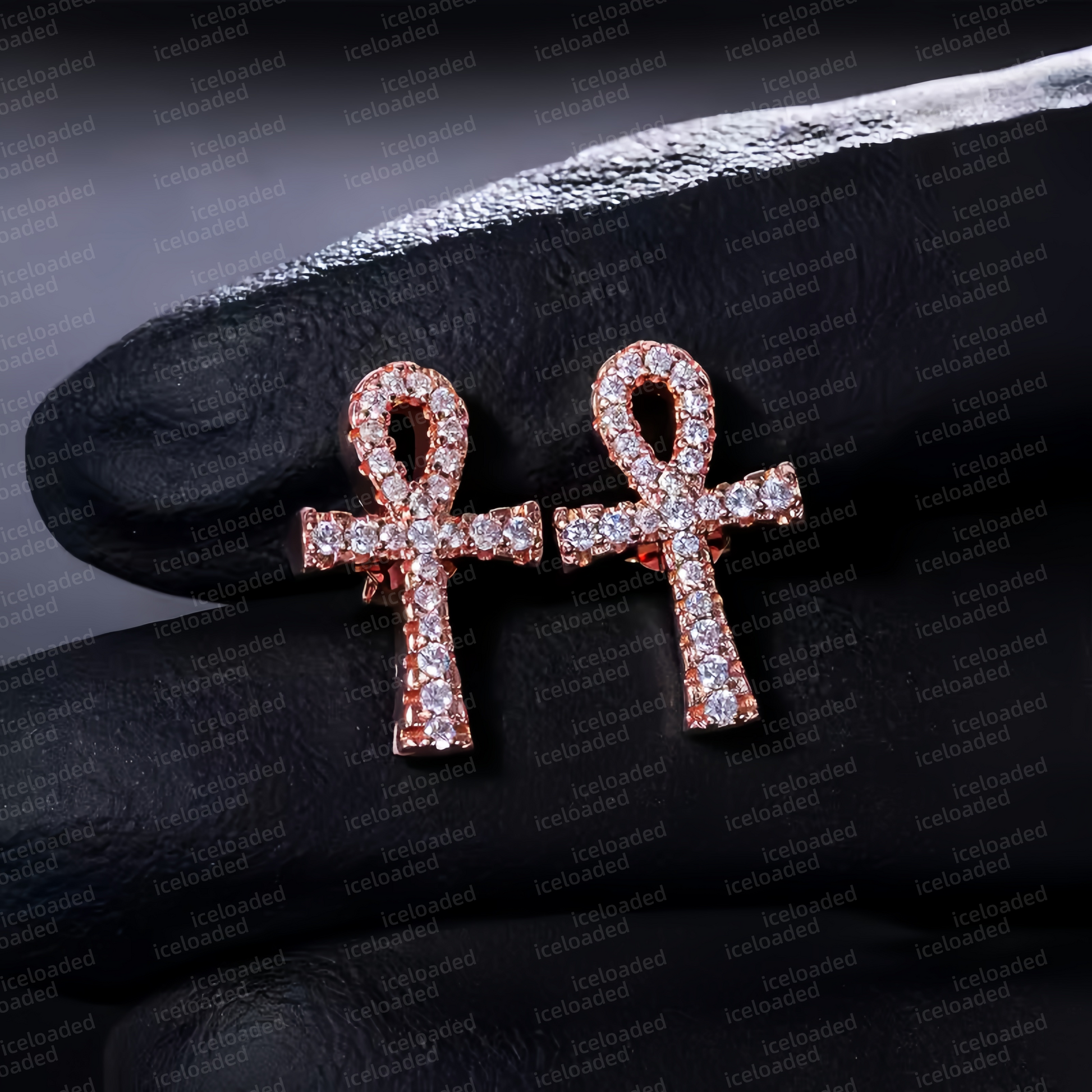 Ankh Cross Earrings