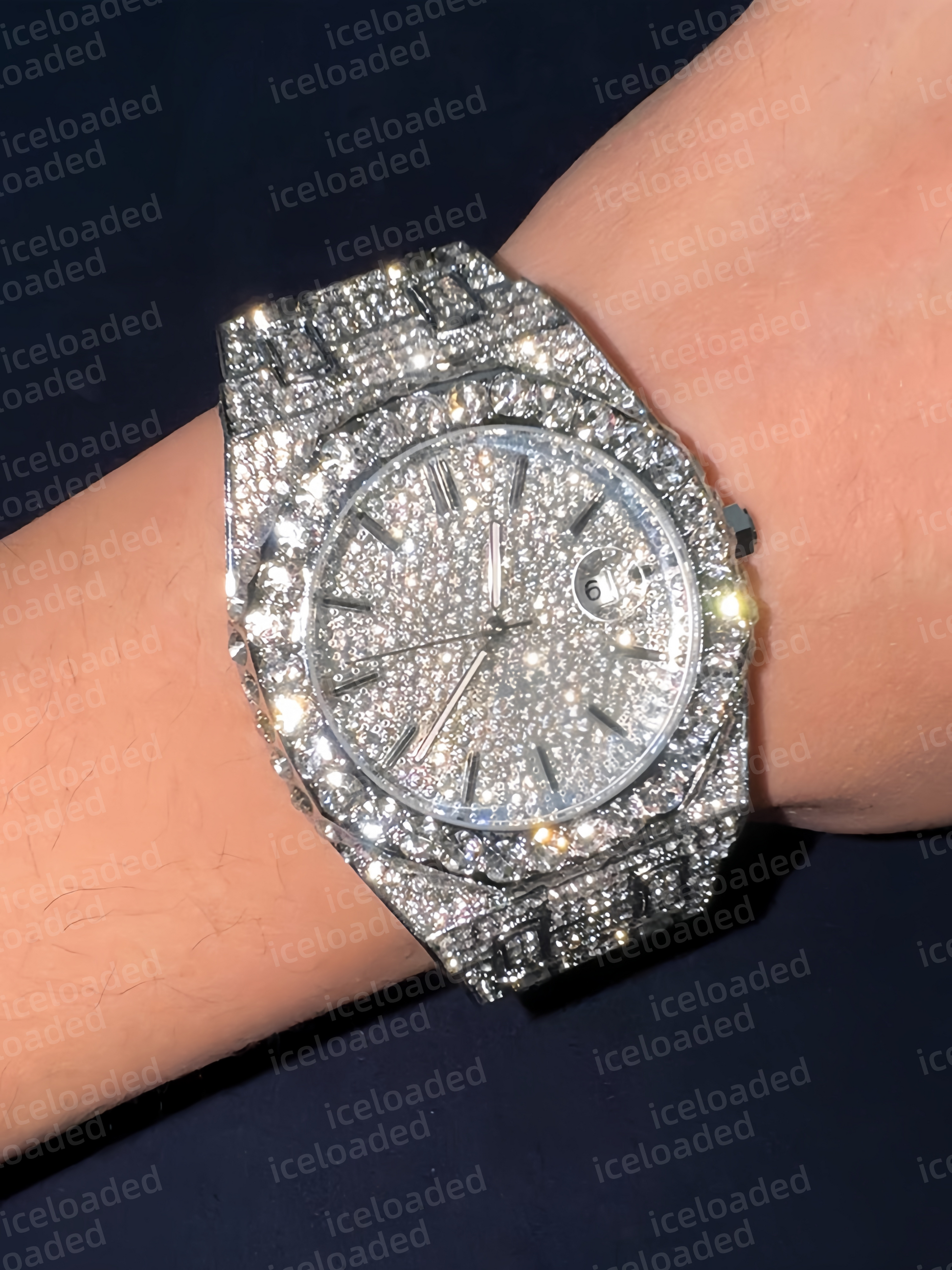 FrostChrono Custom Iced-Out Watch
