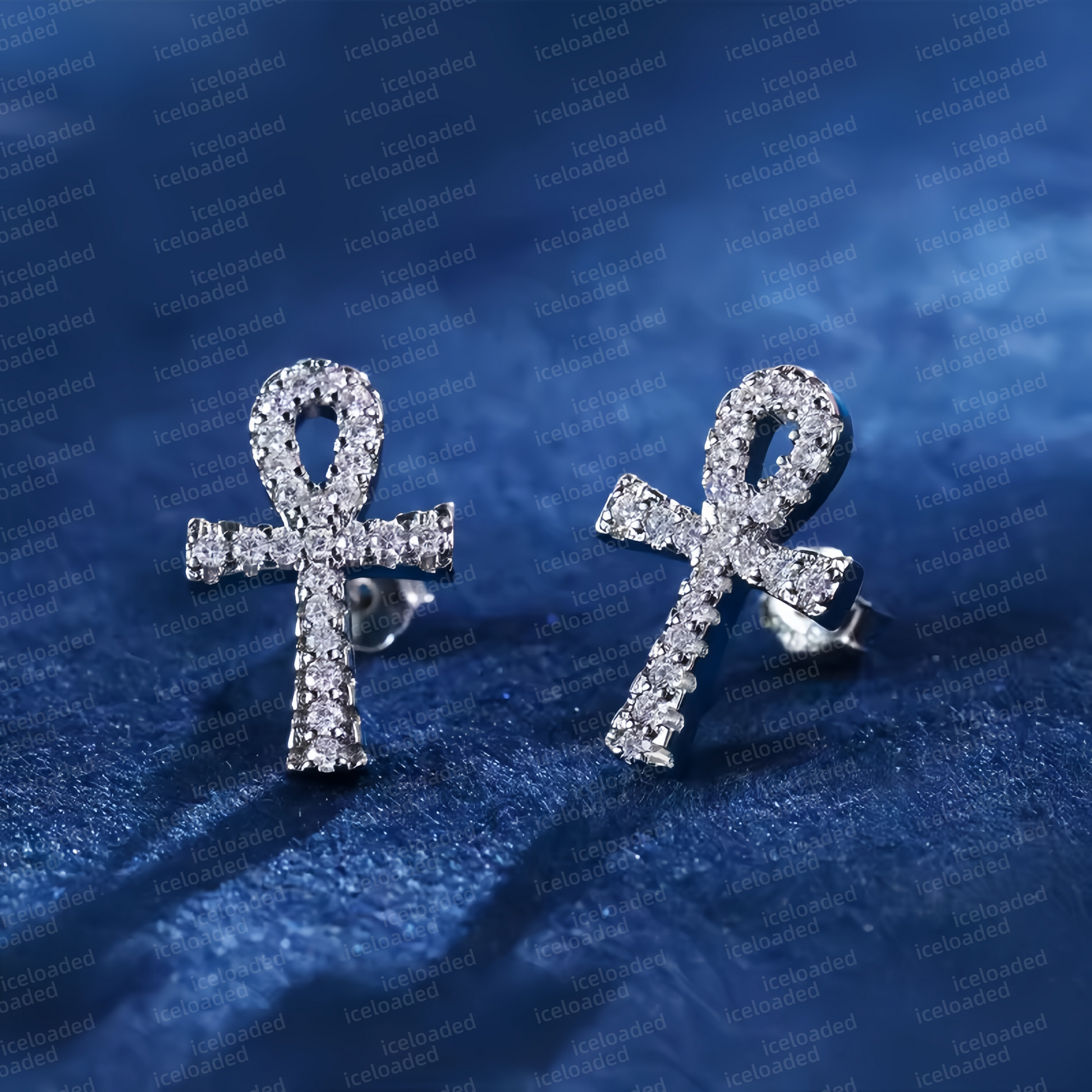 Ankh Cross Earrings