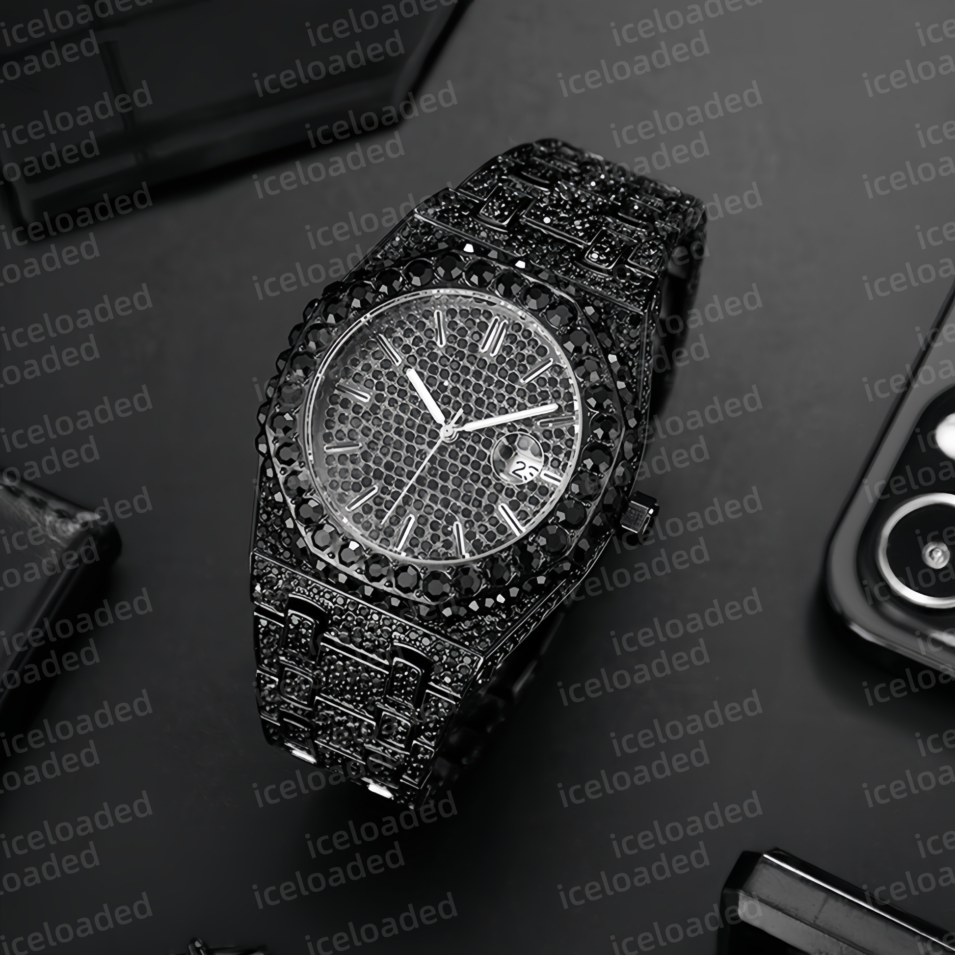 FrostChrono Custom Iced-Out Watch