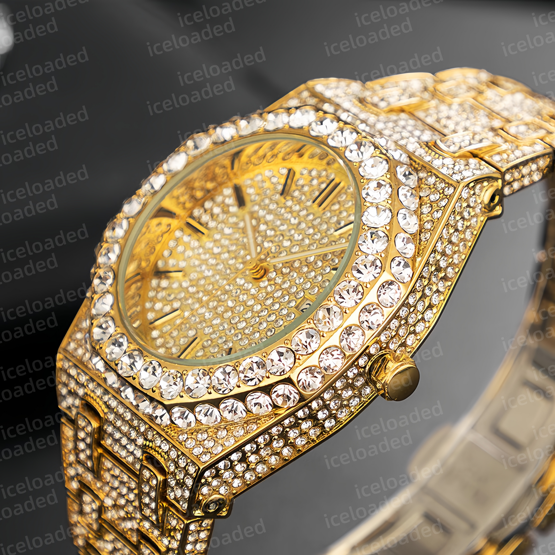 FrostChrono Custom Iced-Out Watch
