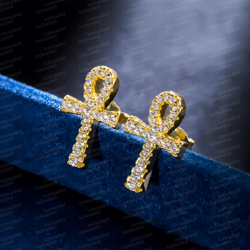 Ankh Cross Earrings